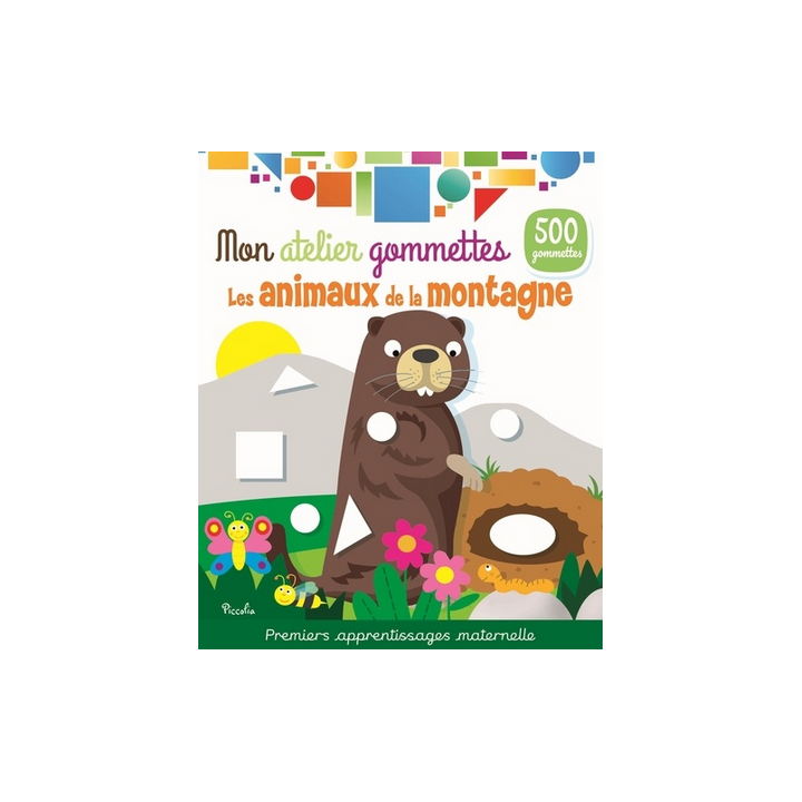 Livre Gommettes - Mon Atelier Gommettes : Les Animaux de la Montagne