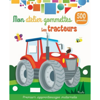 Livre Gommettes - Mon Atelier Gommettes : Les Tracteurs
