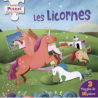 Livre Puzzles Magnétiques : Les Licornes - 3 puzzles de 16 pièces