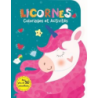 Livre Coloriages et Activités : Licornes - Avec plus de 50 autocollants