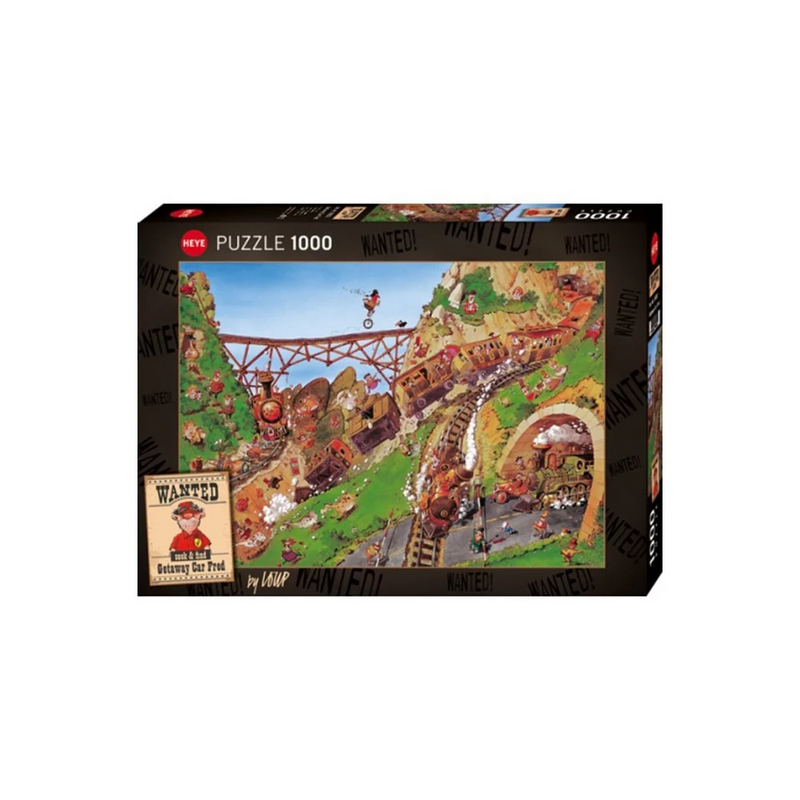 Puzzle : Wanted Getaway Car Fred - 1000 Pièces