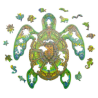 Puzzle en Bois : La Tortue Verte - 100 Pièces