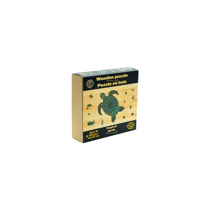Puzzle en Bois : Tortue Tropical - 140 Pièces
