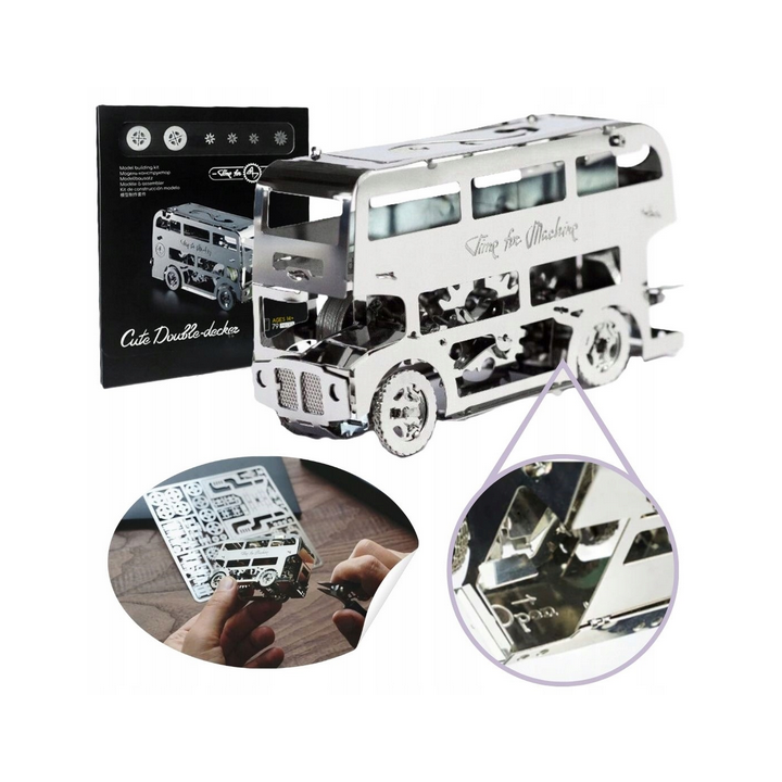 Puzzle TimeForMachine : Cute Double-decker - 79 Pièces
