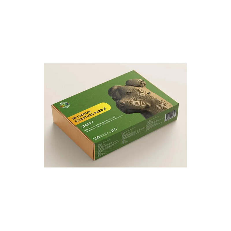 Puzzle-Sculpture 3D en carton : Chien - 130 Pièces Puzzle-Sculpture 3D en carton : Chien - 130 Pièces