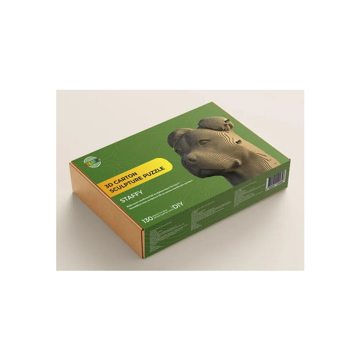 Puzzle-Sculpture 3D en carton : Chien - 130 Pièces