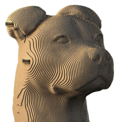 Puzzle-Sculpture 3D en carton : Chien - 130 Pièces