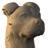 Puzzle-Sculpture 3D en carton : Chien - 130 Pièces