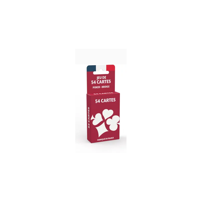 Jeu de carte - 54 Cartes - Ducale Basic Ecopack - ROUGE