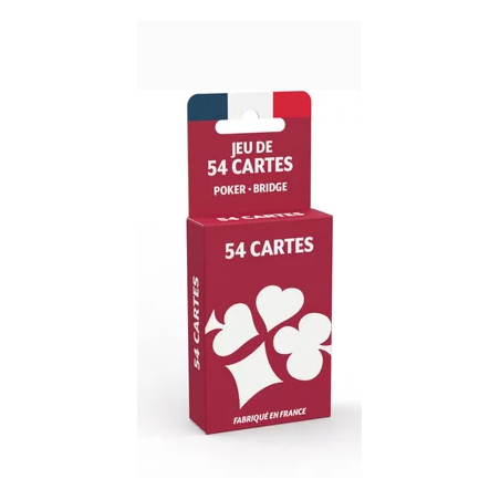 Jeu de carte - 54 Cartes - Ducale Basic Ecopack - ROUGE