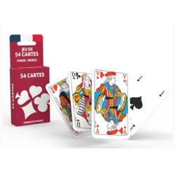Jeu de carte - 54 Cartes - Ducale Basic Ecopack - ROUGE