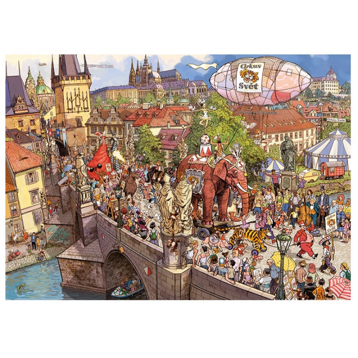 Puzzle - Boite triangulaire - Street Parade de Doro Göbel et Peter Knorr – 2000