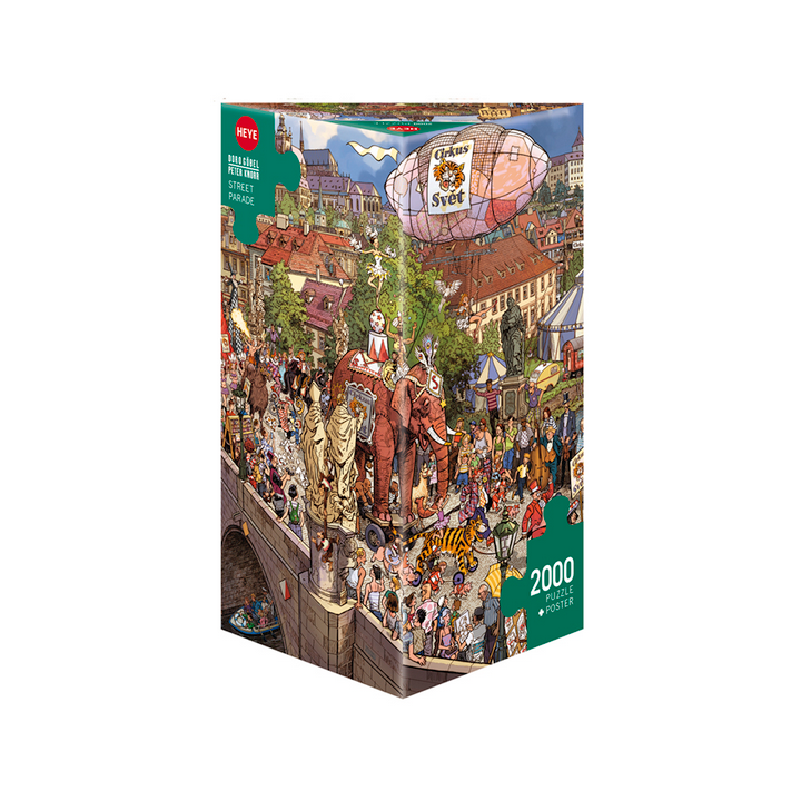 Puzzle - Boite triangulaire - Street Parade de Doro Göbel et Peter Knorr – 2000