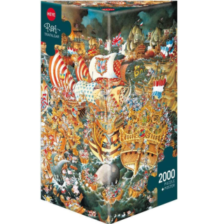 Puzzle - Boite triangulaire - La Bataille de Trafalgar – 2000 Pièces