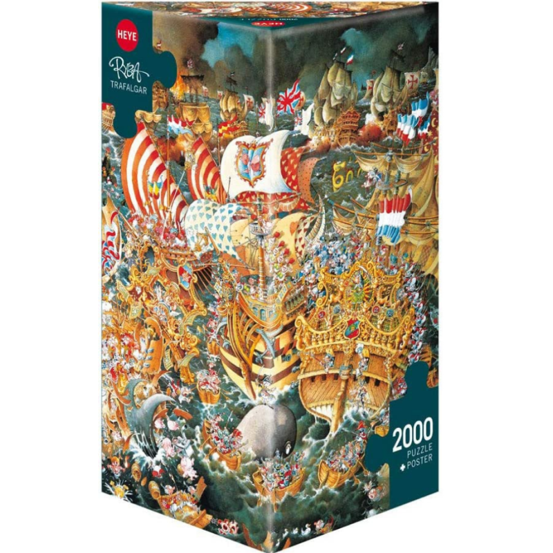 Puzzle - Boite triangulaire - La Bataille de Trafalgar – 2000 Pièces Puzzle - Boite triangulaire - La Bataille de Trafalgar – 2000 Pièces