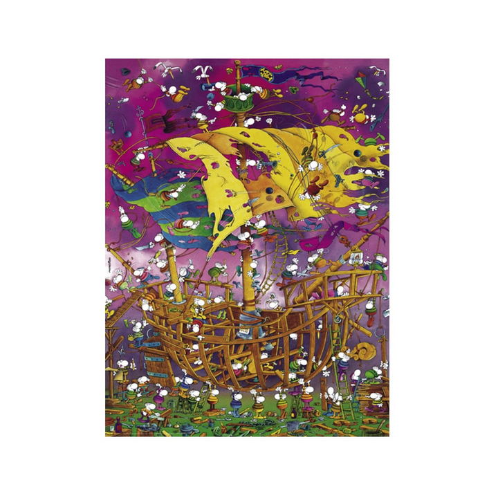 Puzzle - Boite triangulaire - Save The Ship ! – 1500 Pièces