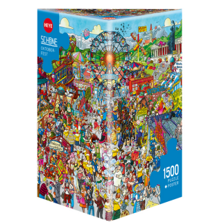 Puzzle - Boite triangulaire - Oktoberfest - 1500 Pièces