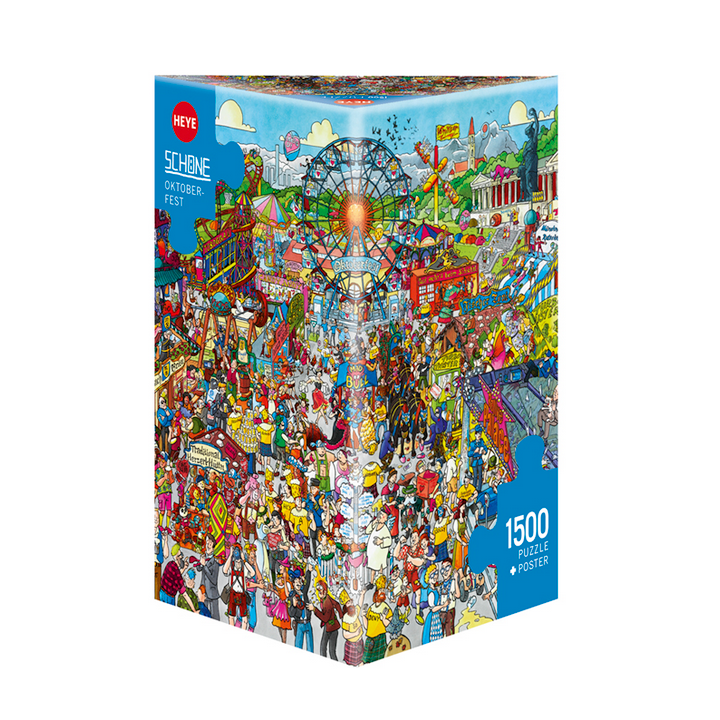 Puzzle - Boite triangulaire - Oktoberfest - 1500 Pièces