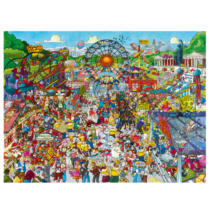 Puzzle - Boite triangulaire - Oktoberfest - 1500 Pièces