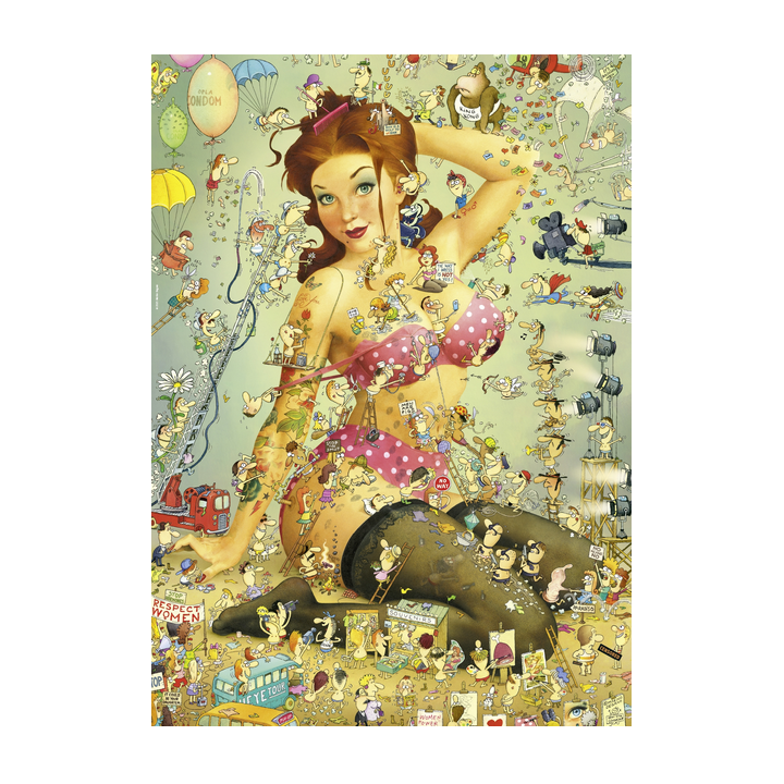 Puzzle - Boite triangulaire - Insta Girls Life – 1000 Pièces