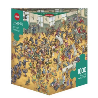 Puzzle - Boite triangulaire - Florian Mitgutsch : Justice pour Tous – 1000 Pièces