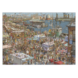 Puzzle - Boite triangulaire - Doro Gobel, Peter Knorr : Fresh Fish – 2000 Pièces