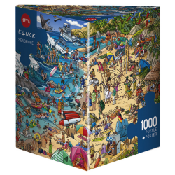 Puzzle - Boite triangulaire - Tanck : Seashore  – 1000 Pièces