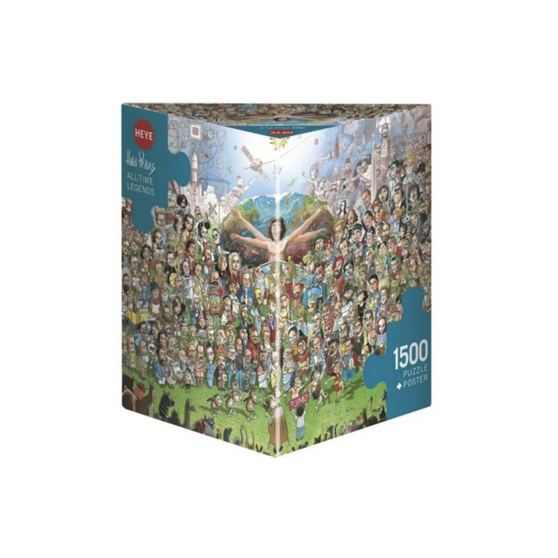 Puzzle - Boite triangulaire - Hugo Prades : All-time Legends – 1500 Pièces