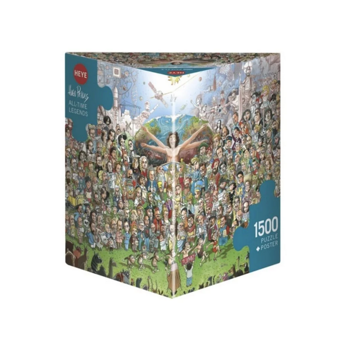 Puzzle - Boite triangulaire - Hugo Prades : All-time Legends – 1500 Pièces