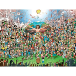 Puzzle - Boite triangulaire - Hugo Prades : All-time Legends – 1500 Pièces
