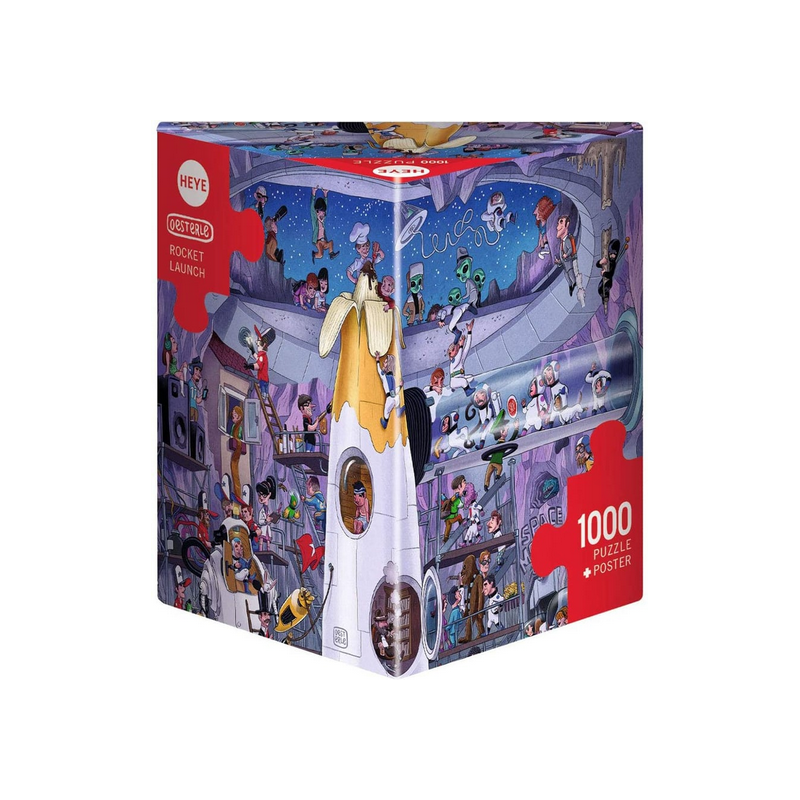 Puzzle - Boite triangulaire - Oesterle : Rocket Lauch – 1000 Pièces