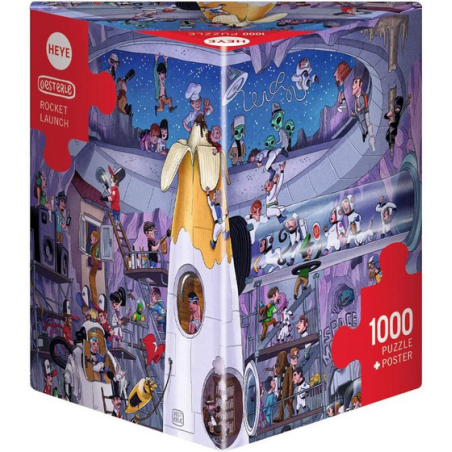 Puzzle - Boite triangulaire - Oesterle : Rocket Lauch – 1000 Pièces