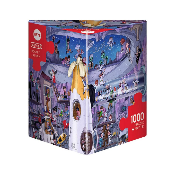 Puzzle - Boite triangulaire - Oesterle : Rocket Lauch – 1000 Pièces