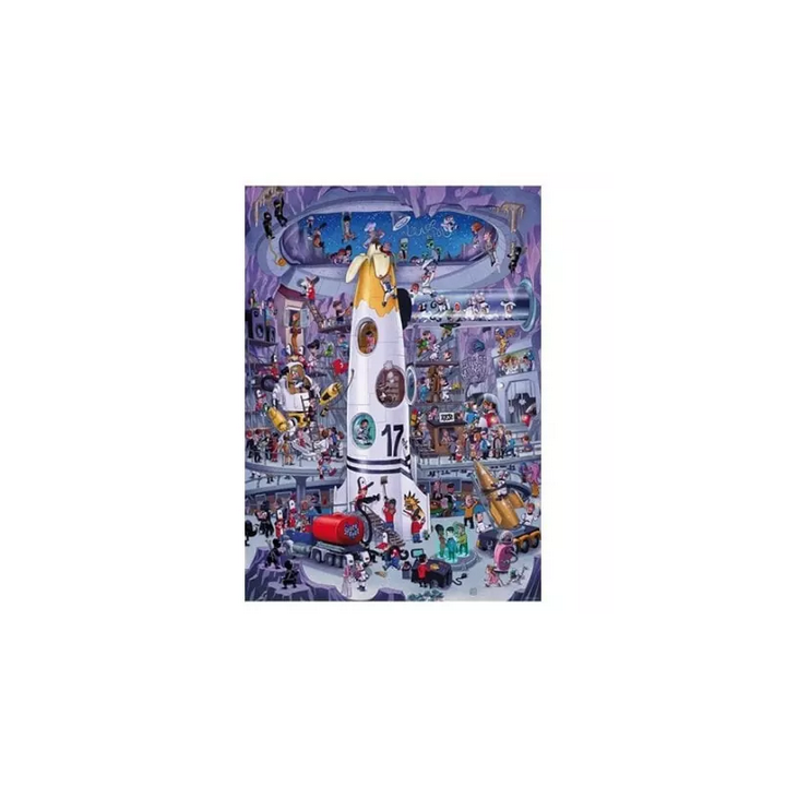 Puzzle - Boite triangulaire - Oesterle : Rocket Lauch – 1000 Pièces