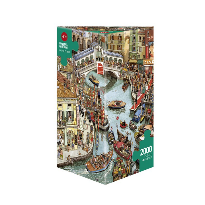 Puzzle - Boite triangulaire - Doro Göbel, Peter Knorr : O Sole Mio! – 2000 Pièces