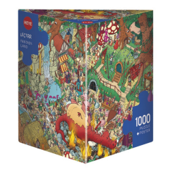 Puzzle - Boite triangulaire - Lectrr : Fantasylan – 1000 Pièces