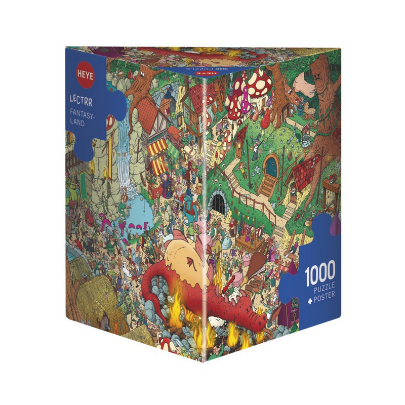 Puzzle - Boite triangulaire - Lectrr : Fantasylan – 1000 Pièces