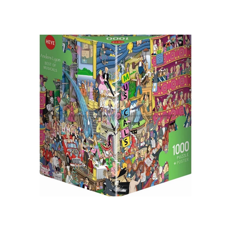 Puzzle - Boite triangulaire - Anders Lyon : Best of Musials – 1000 Pièces Puzzle - Boite triangulaire - Anders Lyon : Best of Musials – 1000 Pièces