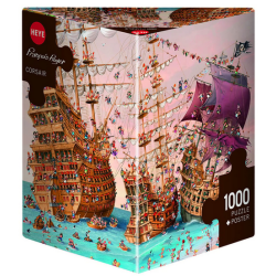 Puzzle - Boite triangulaire - François Ruyer : Corsair – 1000 Pièces