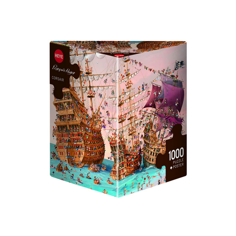 Puzzle - Boite triangulaire - François Ruyer : Corsair – 1000 Pièces