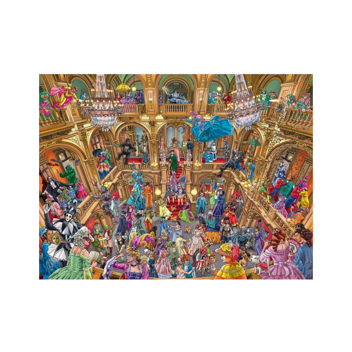 Puzzle - Boite triangulaire - Tanck : Masked Ball – 1500 Pièces