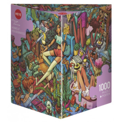 Puzzle - Boite triangulaire - Marija Fiurina : Homely Housemates – 1000 Pièces