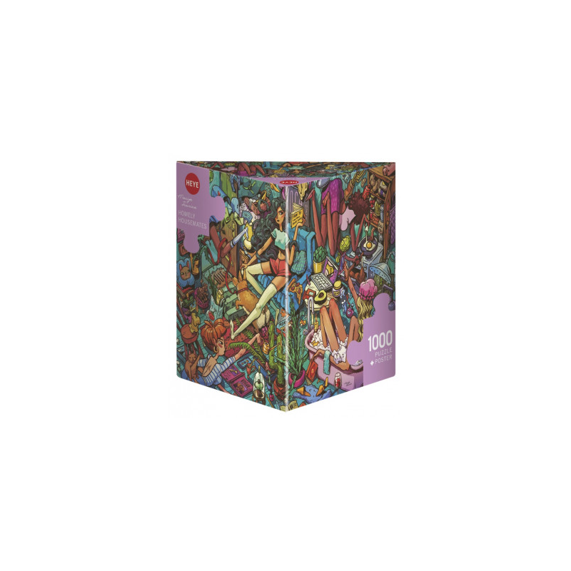 Puzzle - Boite triangulaire - Marija Fiurina : Homely Housemates – 1000 Pièces