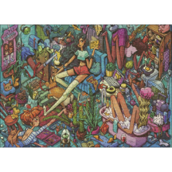 Puzzle - Boite triangulaire - Marija Fiurina : Homely Housemates – 1000 Pièces