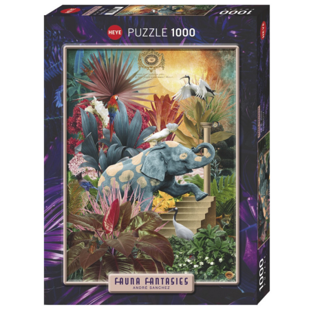Puzzle - Fauna Fantasies Elephantaisy - 1000 Pièces