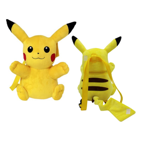 Pokémon - Sac à dos peluche - Pikachu