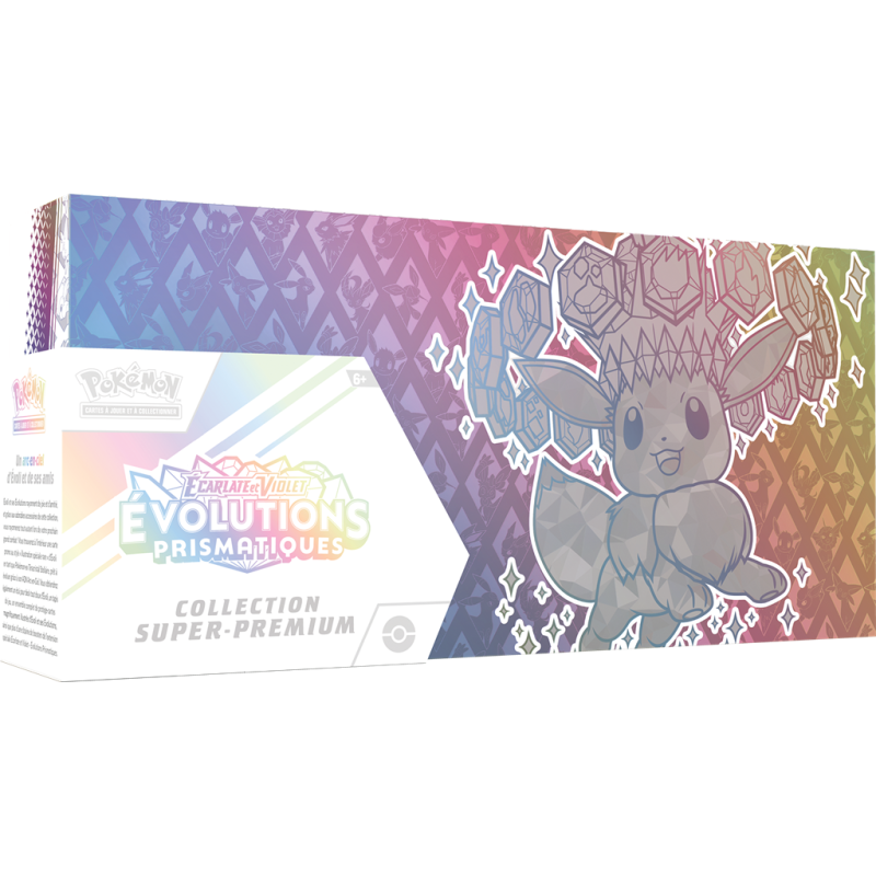 Pokémon : Coffret Collection Super-Premium Évolutions Prismatiques EV08.5 Pokémon : Coffret Collection Super-Premium Évolutions Prismatiques EV08.5