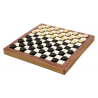 Jeux de Société - Plateau en Bois Pliable : Jeu de Dames  - Collection Deluxe