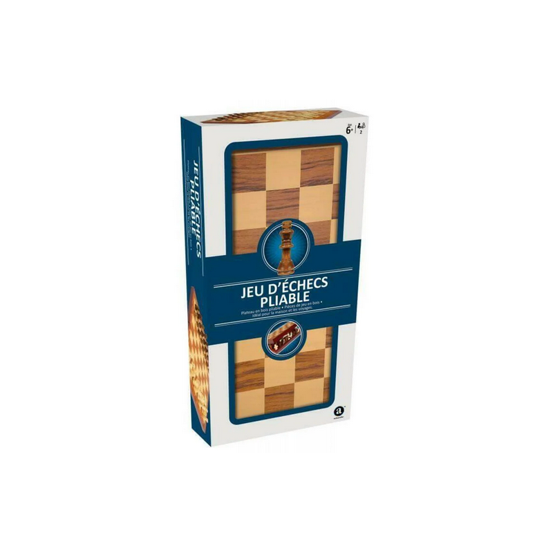 Jeux de Société - Plateau en Bois Pliable : Jeu d'échecs Jeux de Société - Plateau en Bois Pliable : Jeu d'échecs