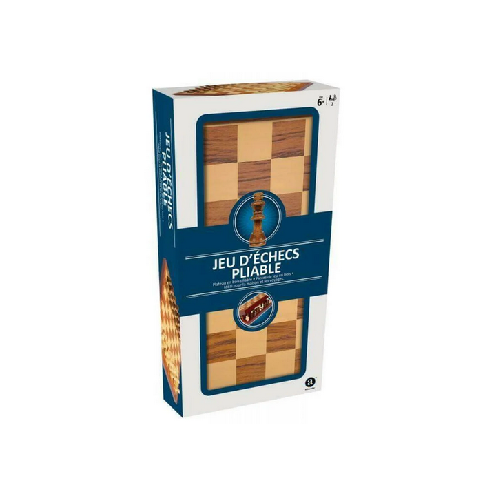 Jeux de Société - Plateau en Bois Pliable : Jeu d'échecs